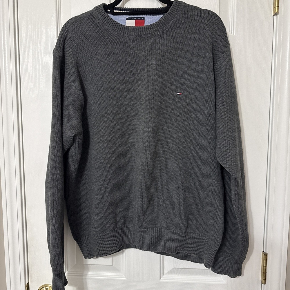 Tommy Hilfiger Men's Gray XL Pullover Sweater
